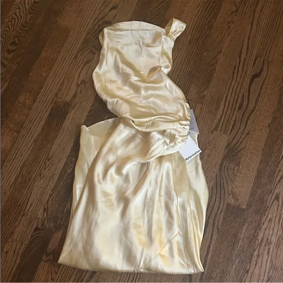 NWT • Casette Silk Dress in Blonde - size 4